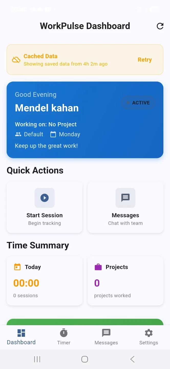 Mobile App Dashboard